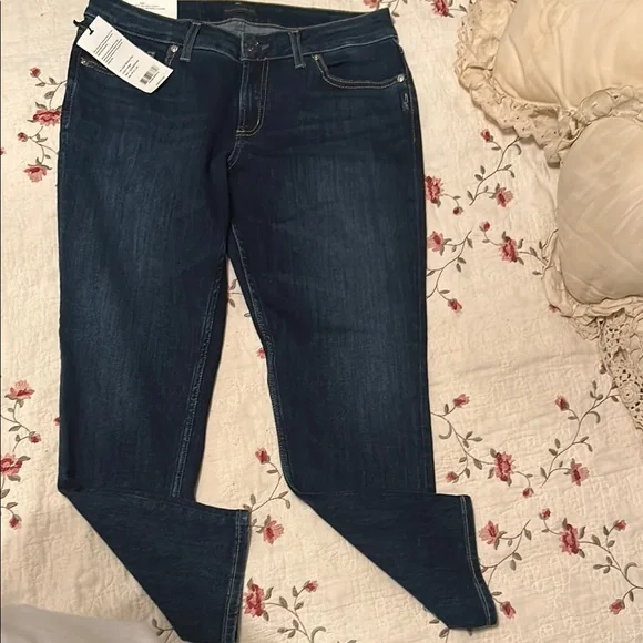 🆕Silver Jeans⭐️NWT⭐️Blue Skinny Crop Midrise Curvy SUKI JEANS Size 31 - Picture 12 of 14